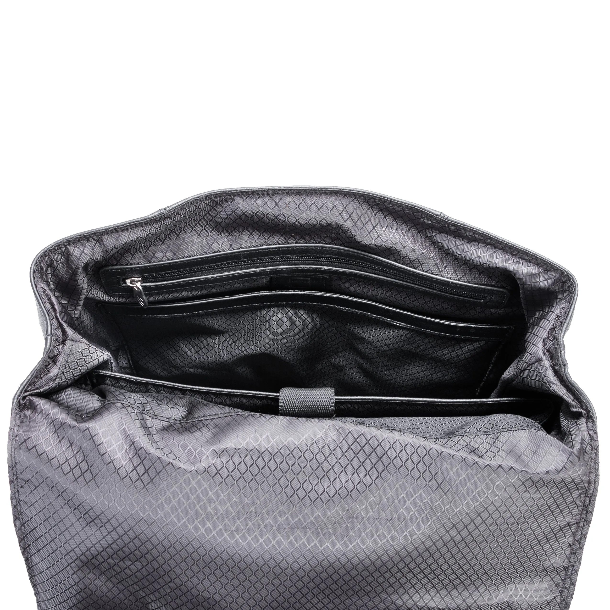 McKlein USA Element 17" Leather Two-Tone Flap-Over Laptop & Tablet Backpack
