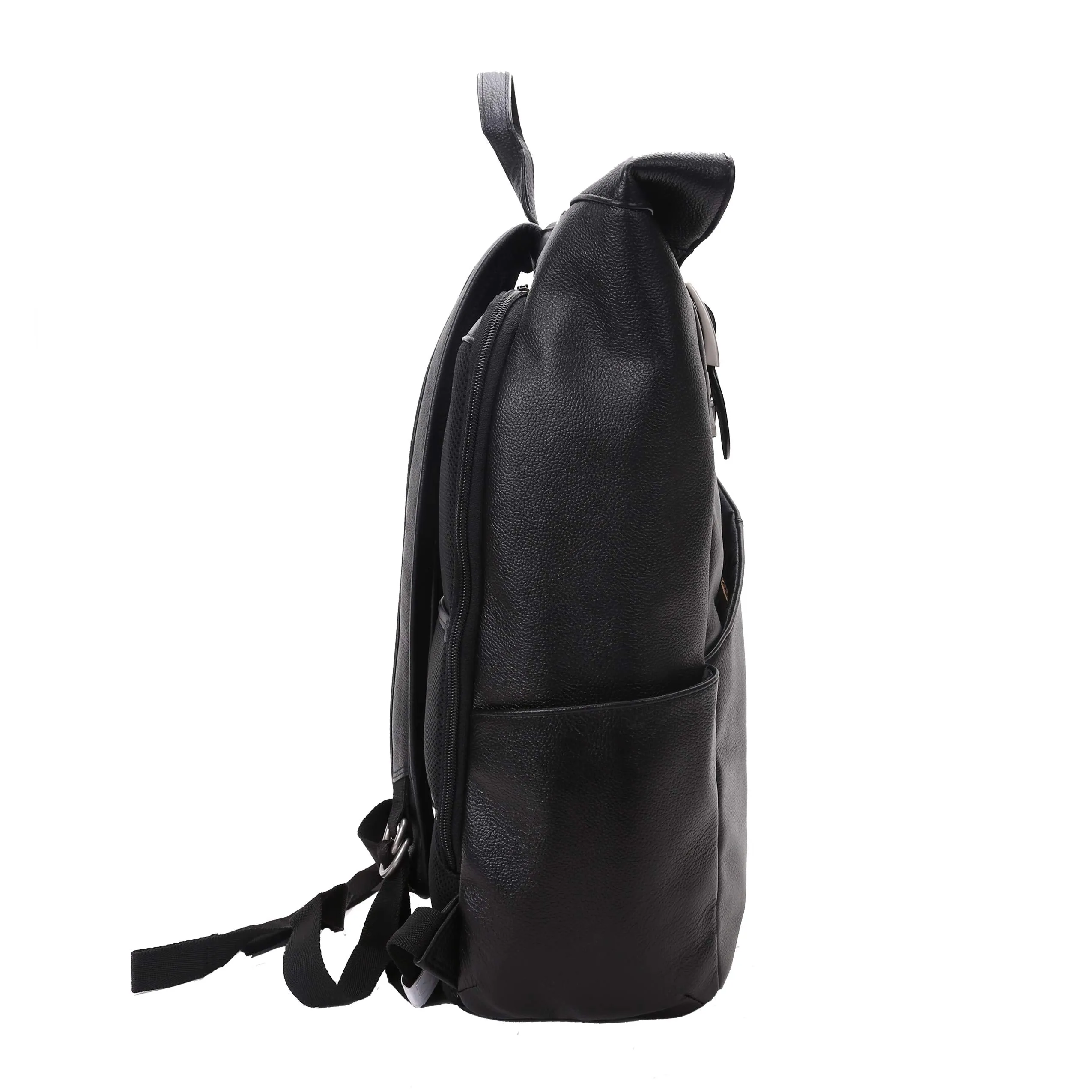 McKlein USA Kennedy 17" Leather Dual Access Laptop Backpack