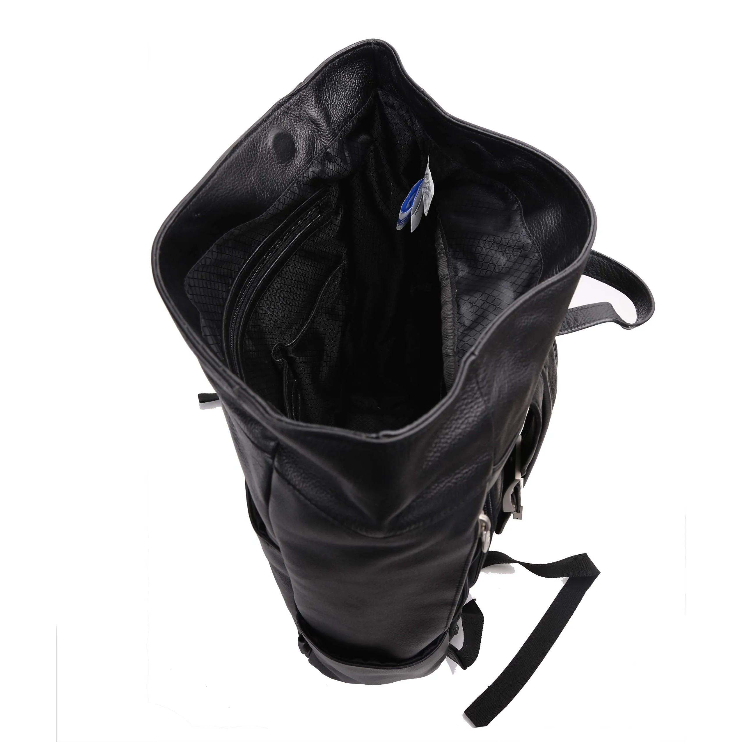 McKlein USA Kennedy 17" Leather Dual Access Laptop Backpack