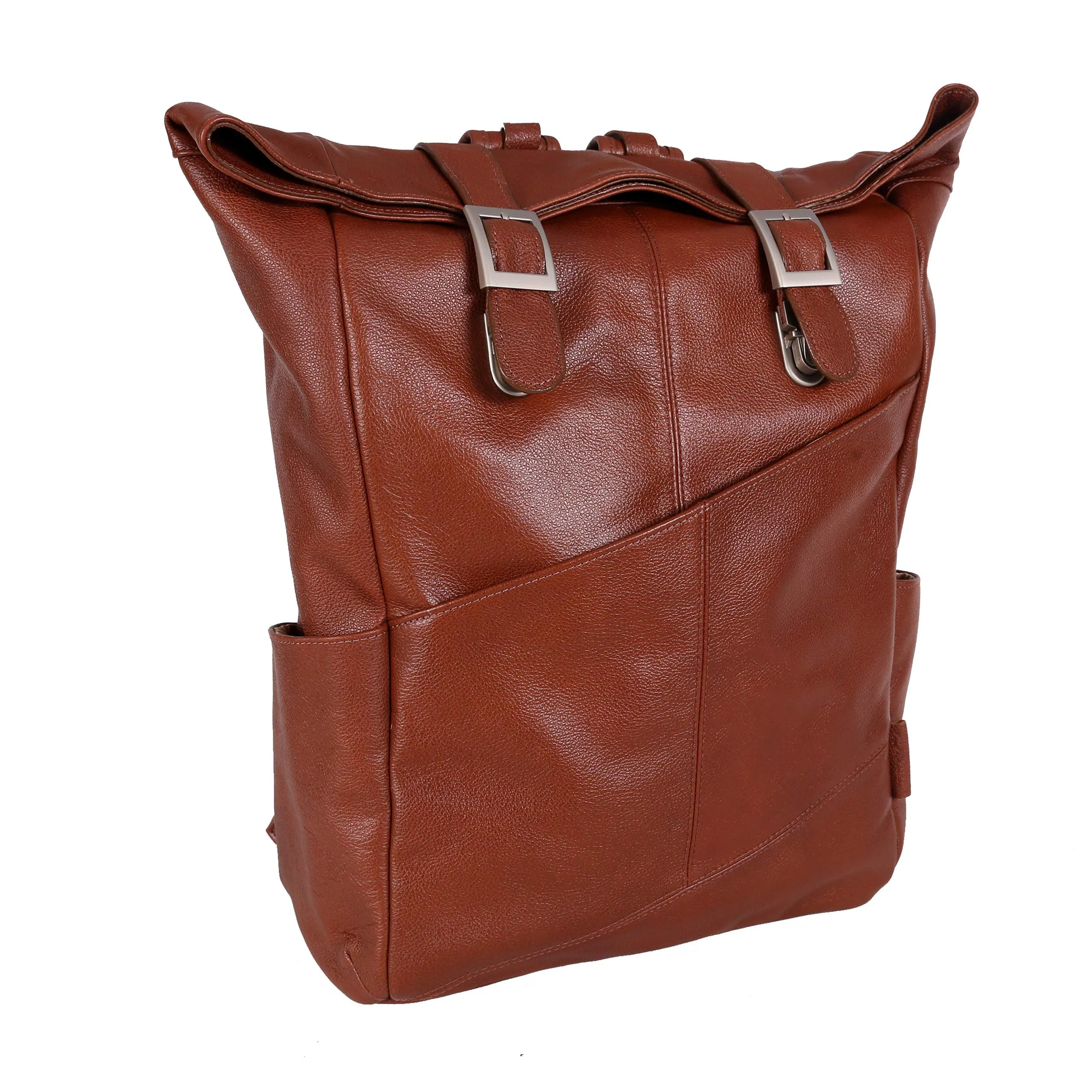 McKlein USA Kennedy 17" Leather Dual Access Laptop Backpack