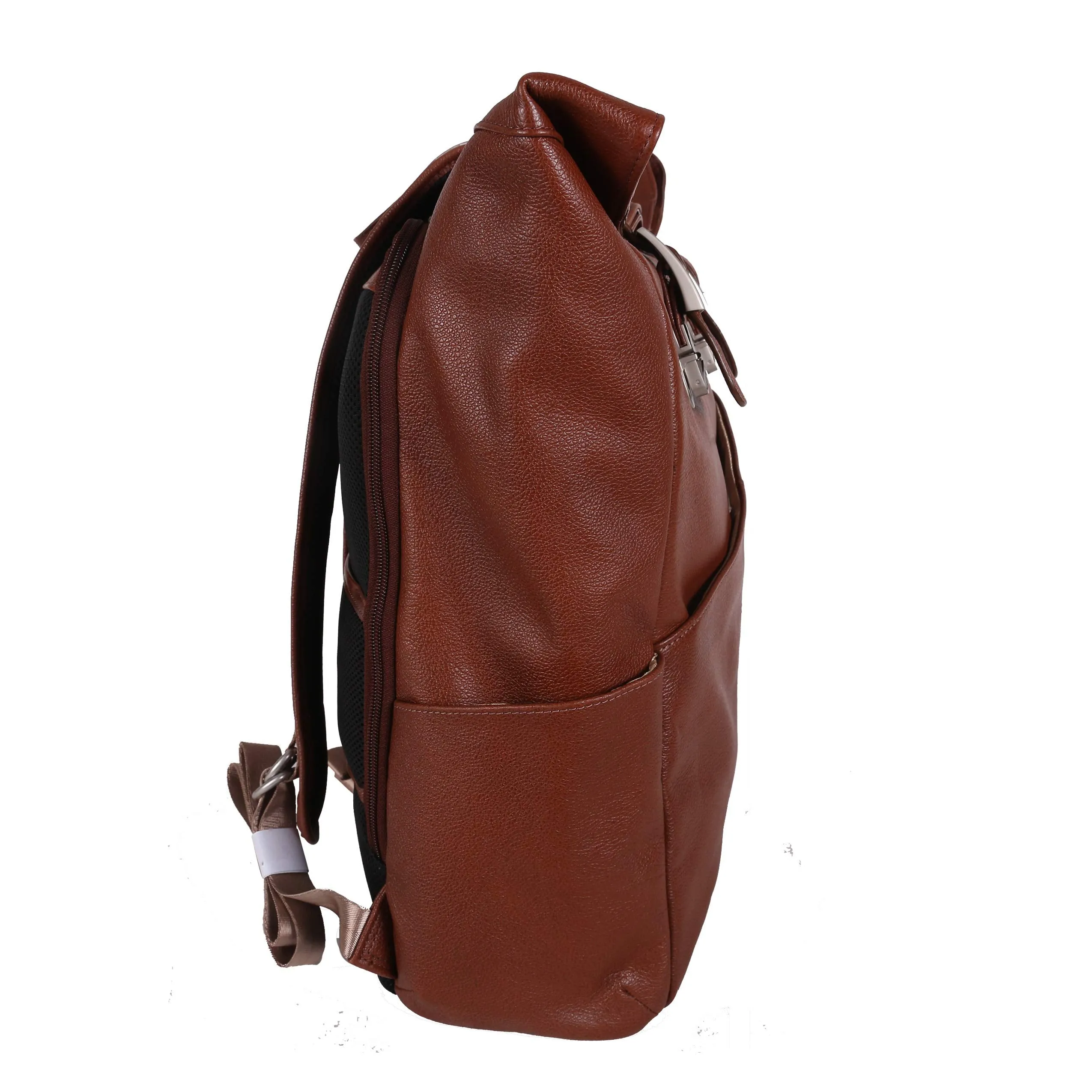 McKlein USA Kennedy 17" Leather Dual Access Laptop Backpack