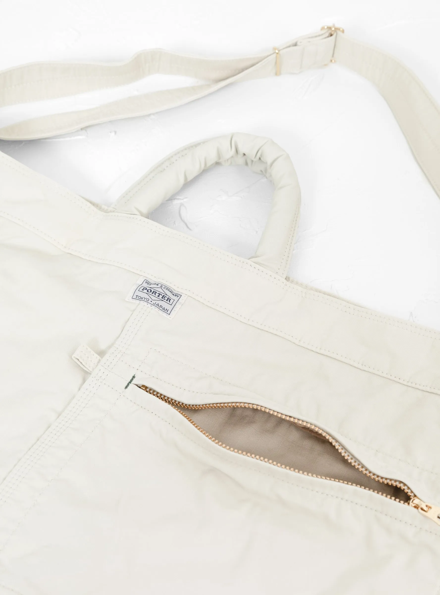 MILE 2-Way Tote Bag Large White