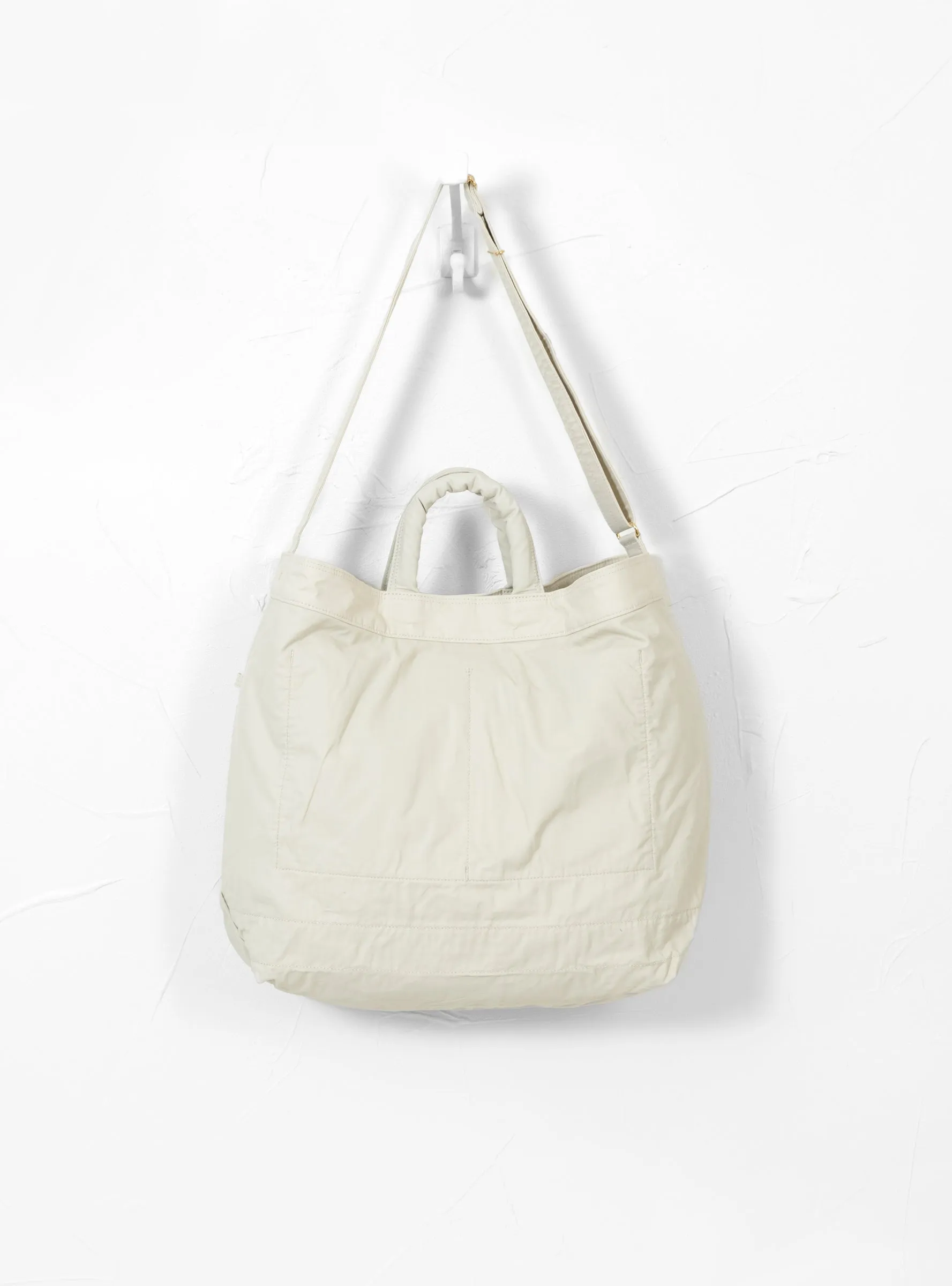 MILE 2-Way Tote Bag Large White
