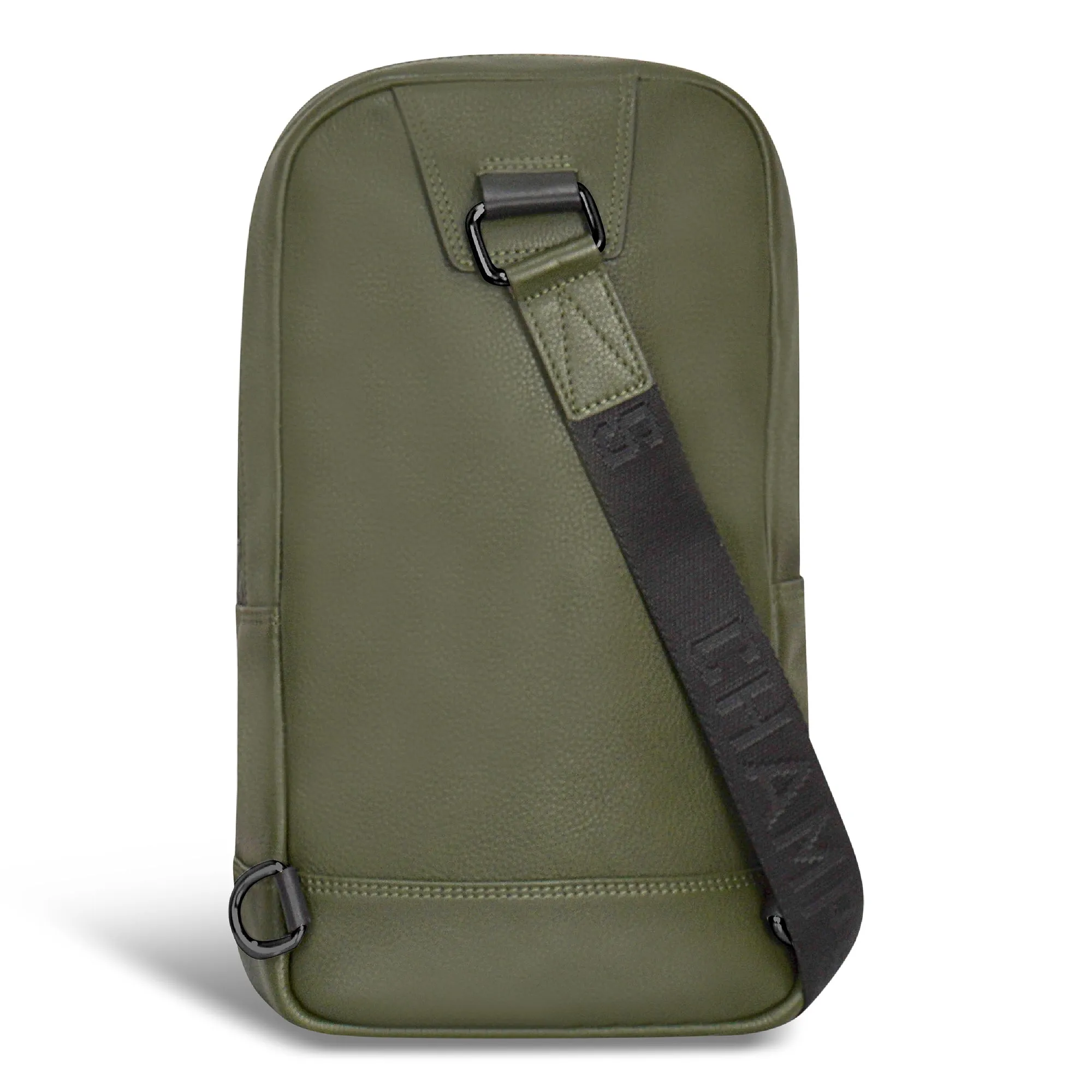 Onyx / Leather Sling Bag *Drop Ship*