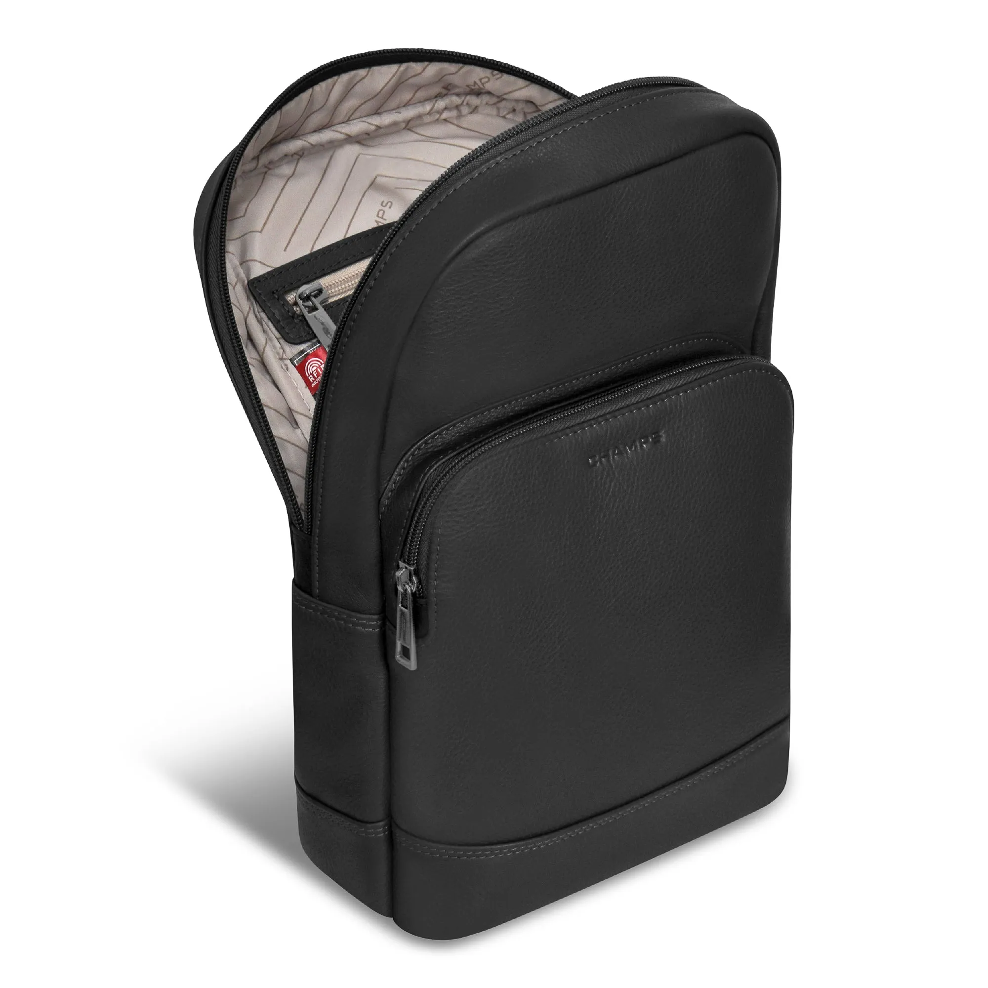 Onyx / Leather Sling Bag *Drop Ship*