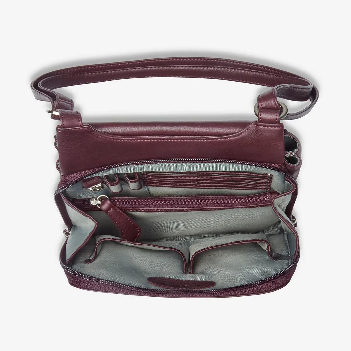 Osgoode Marley Leather RFID Crossbody Organizer Leather Purse 4607