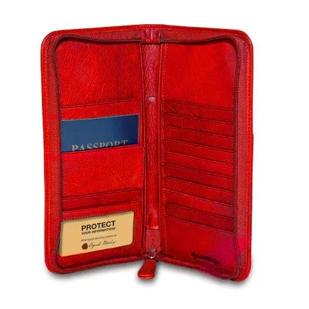 Osgoode Marley Zipper Passport Travel Organizer 1202