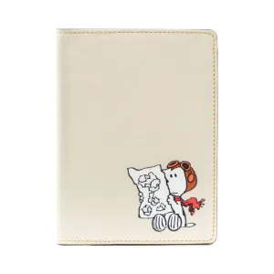 PEANUTS · Passport Sleeve | Ivory/Red