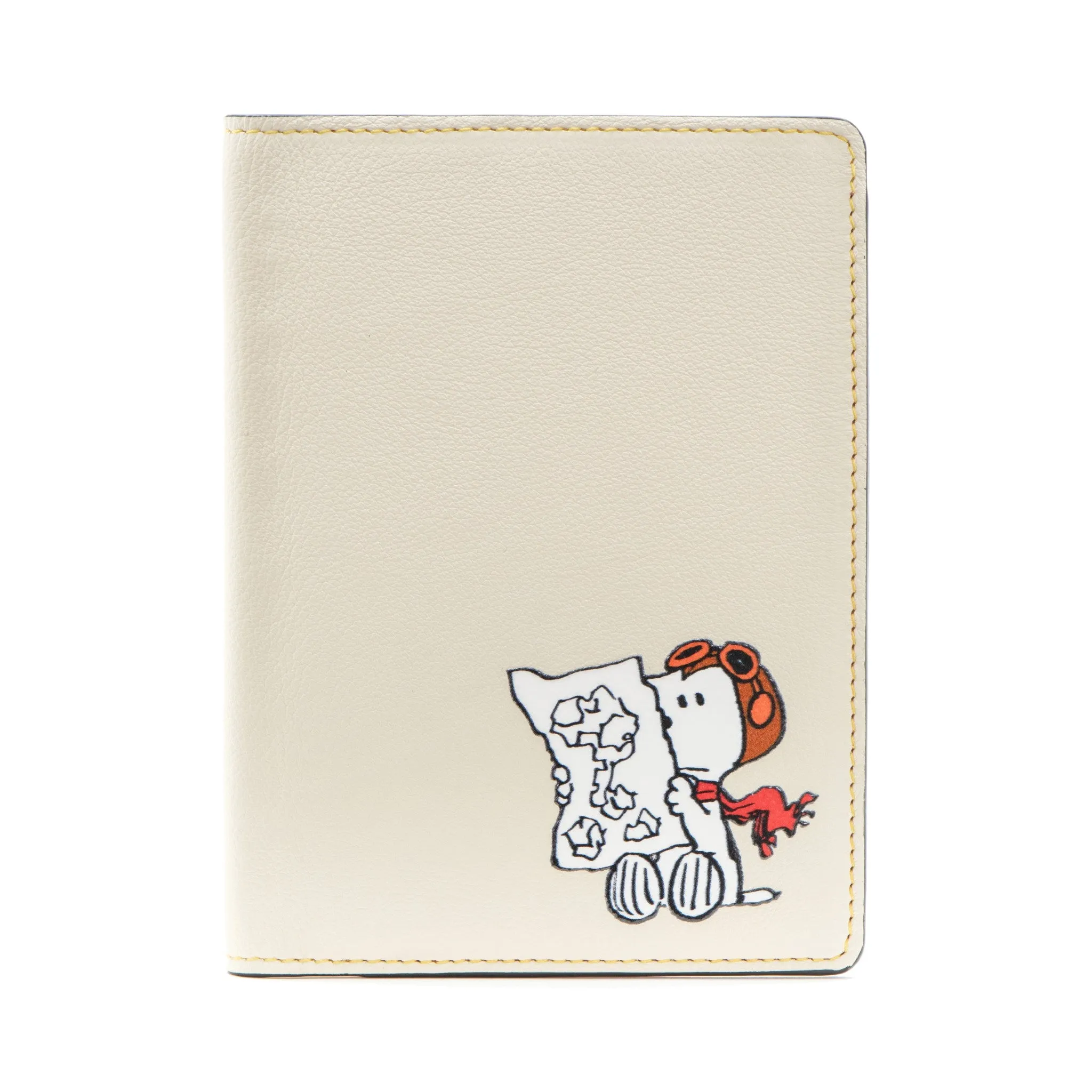 PEANUTS · Passport Sleeve | Ivory/Red