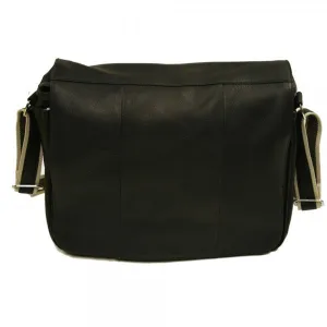 Piel Leather Expandable Messenger Bag