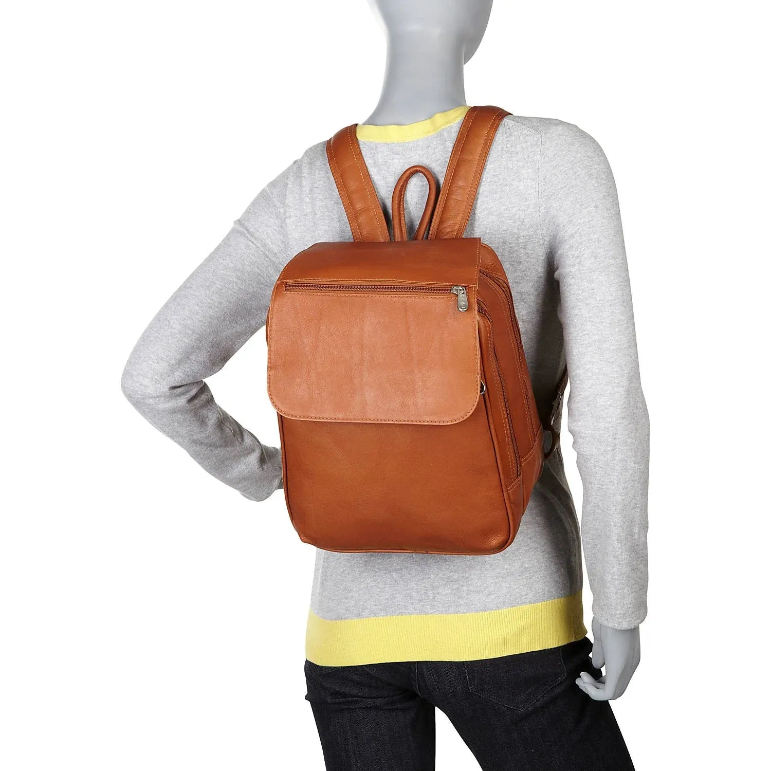 Piel Leather Flap Over Tablet Backpack