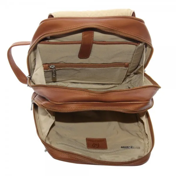 Piel Leather Flap Over Tablet Backpack