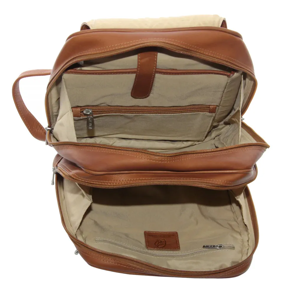 Piel Leather Flap Over Tablet Backpack