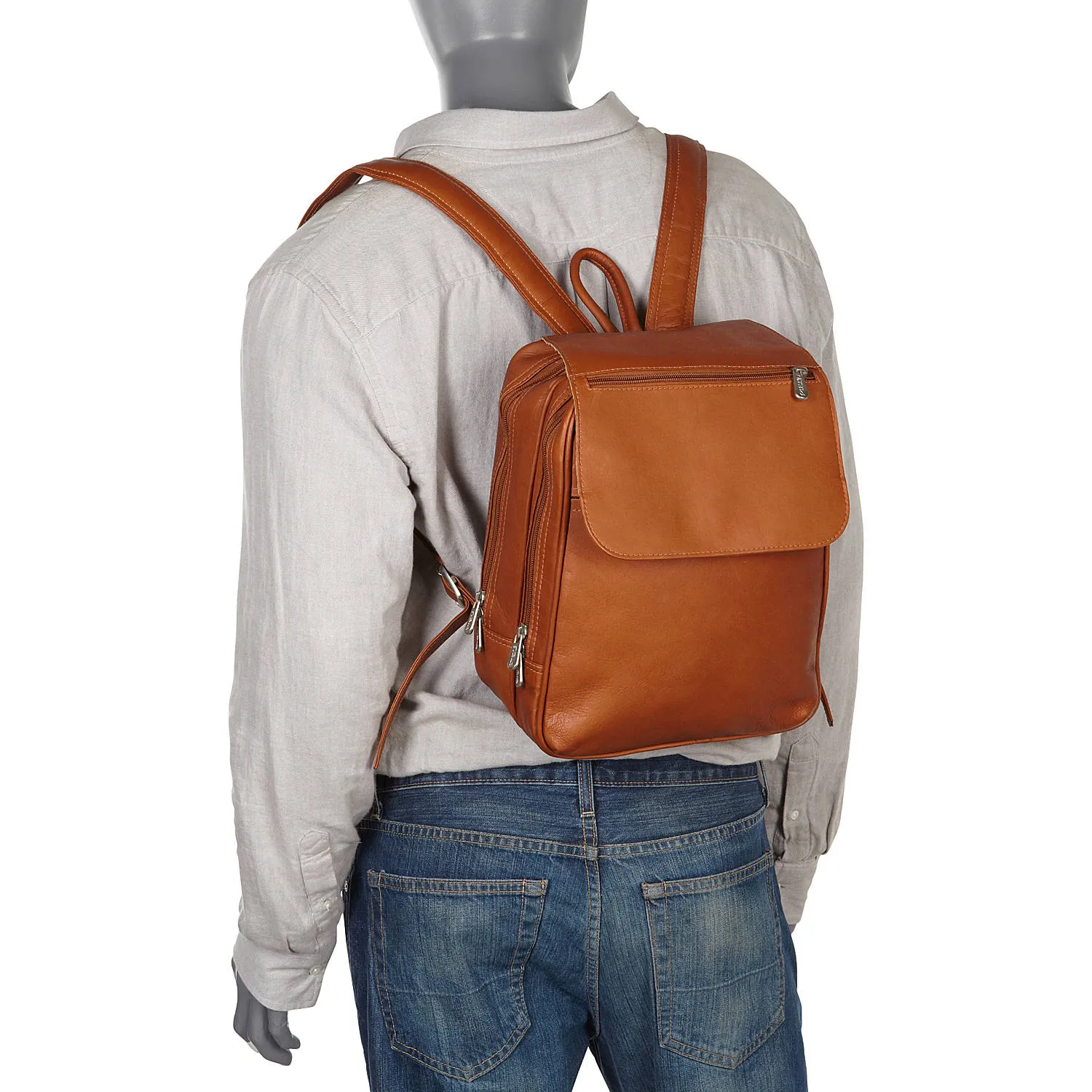 Piel Leather Flap Over Tablet Backpack