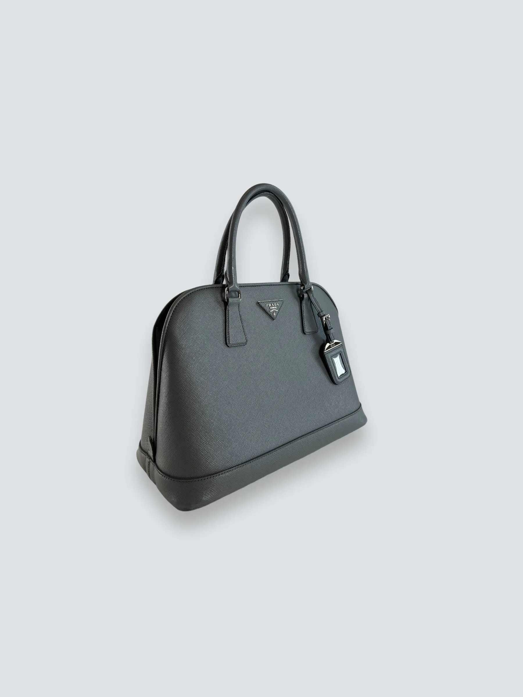 Prada Grey Saffiano Leather Large Tote