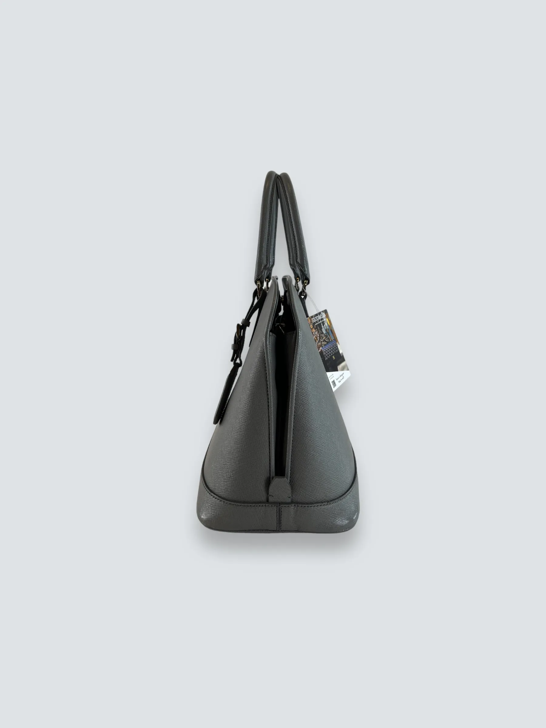 Prada Grey Saffiano Leather Large Tote
