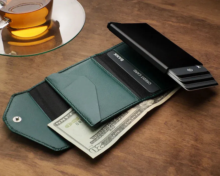 Retro 51 Pularys - RAVEN RFID Wallet | Green
