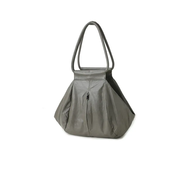 Soft Cowhide Leather Oversized Tote Bag, Premium Leather Slouchy Shoulder Bag for Women, Large Handbag for Fall, Every Day Shopper Bag