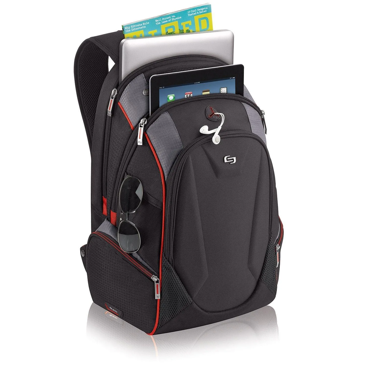 Solo Launch 17.3" Laptop Backpack with Hardshell Front Pocket