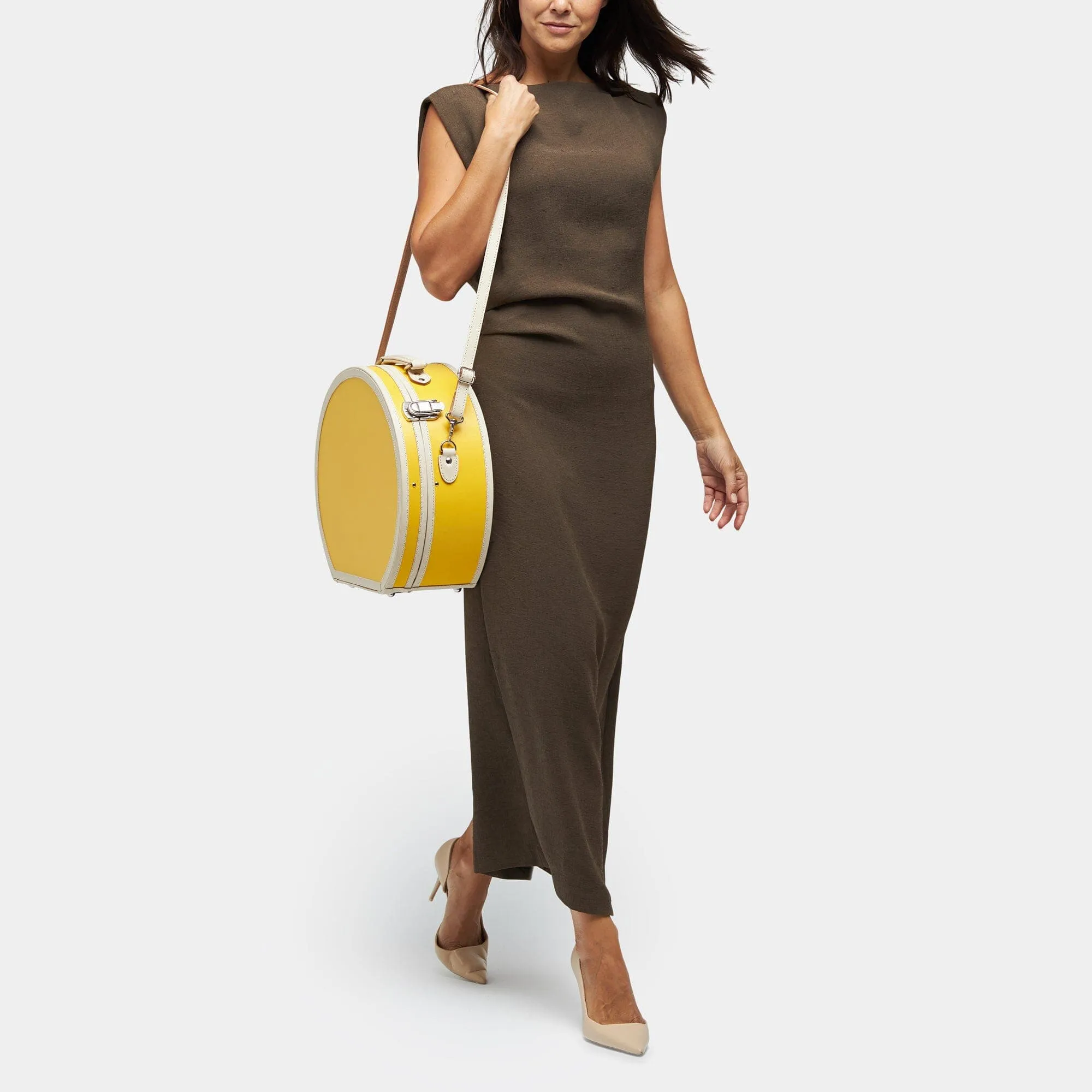 The Correspondent - Canary Yellow Hatbox Large