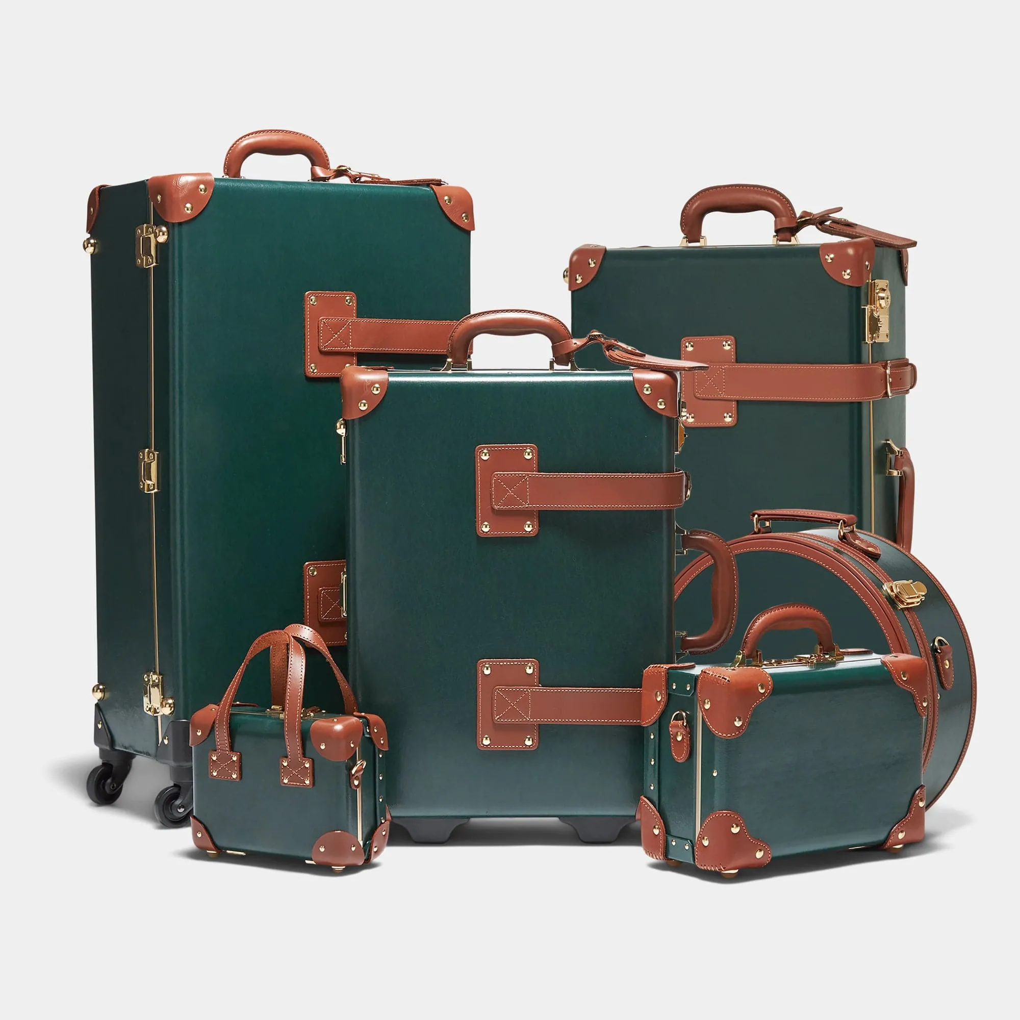 The Diplomat - Hunter Green Hatbox Large