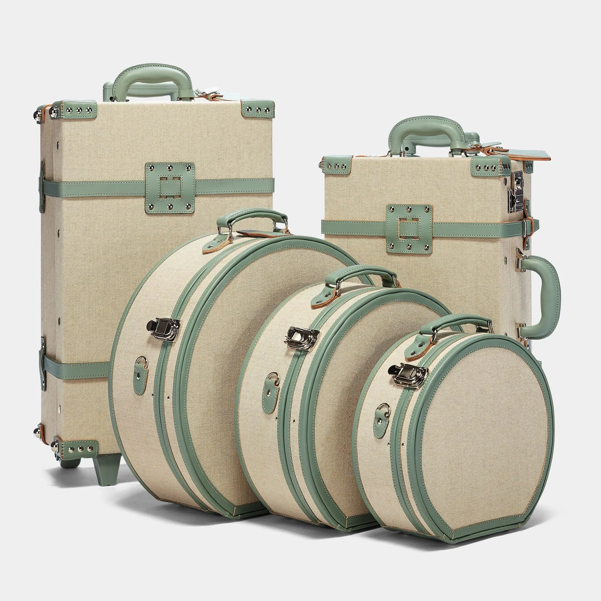 The Editor - Sea Green Hatbox Large