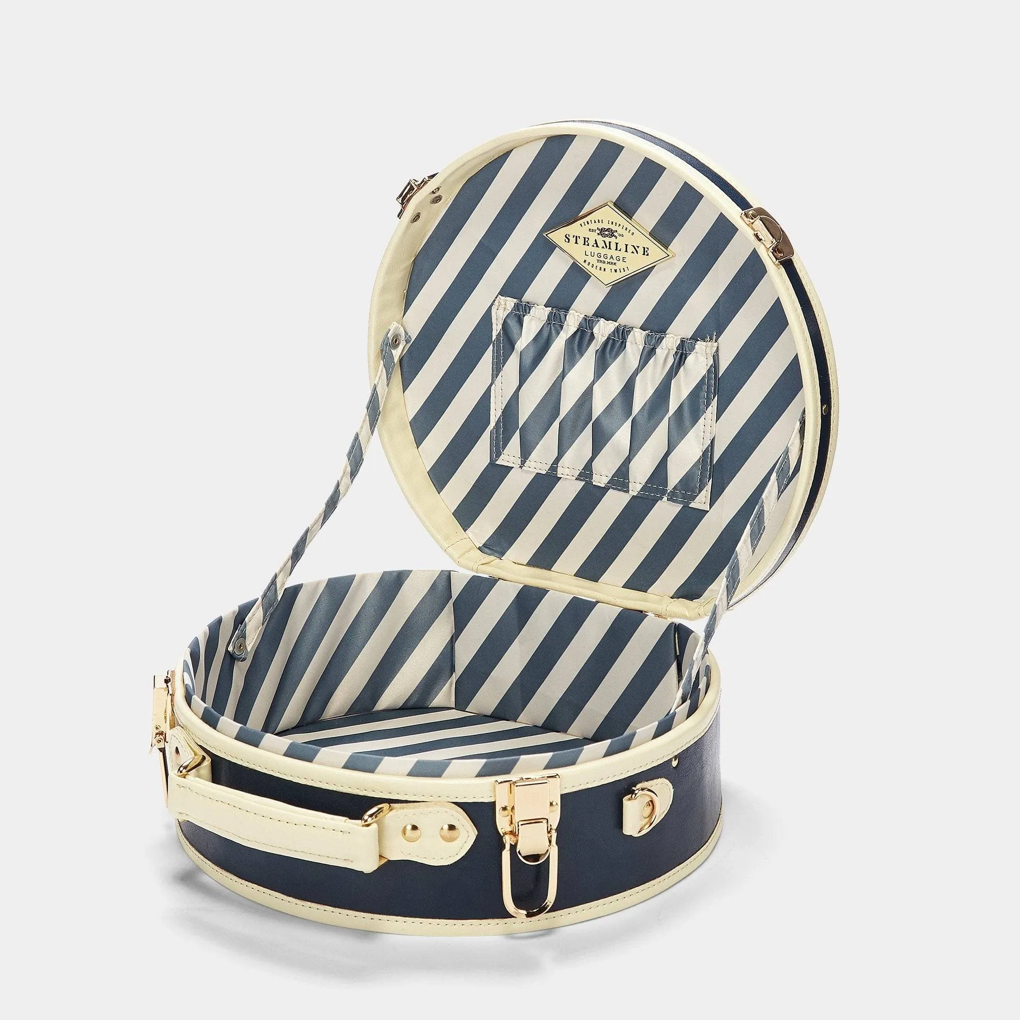 The Entrepreneur - Navy Hatbox Small