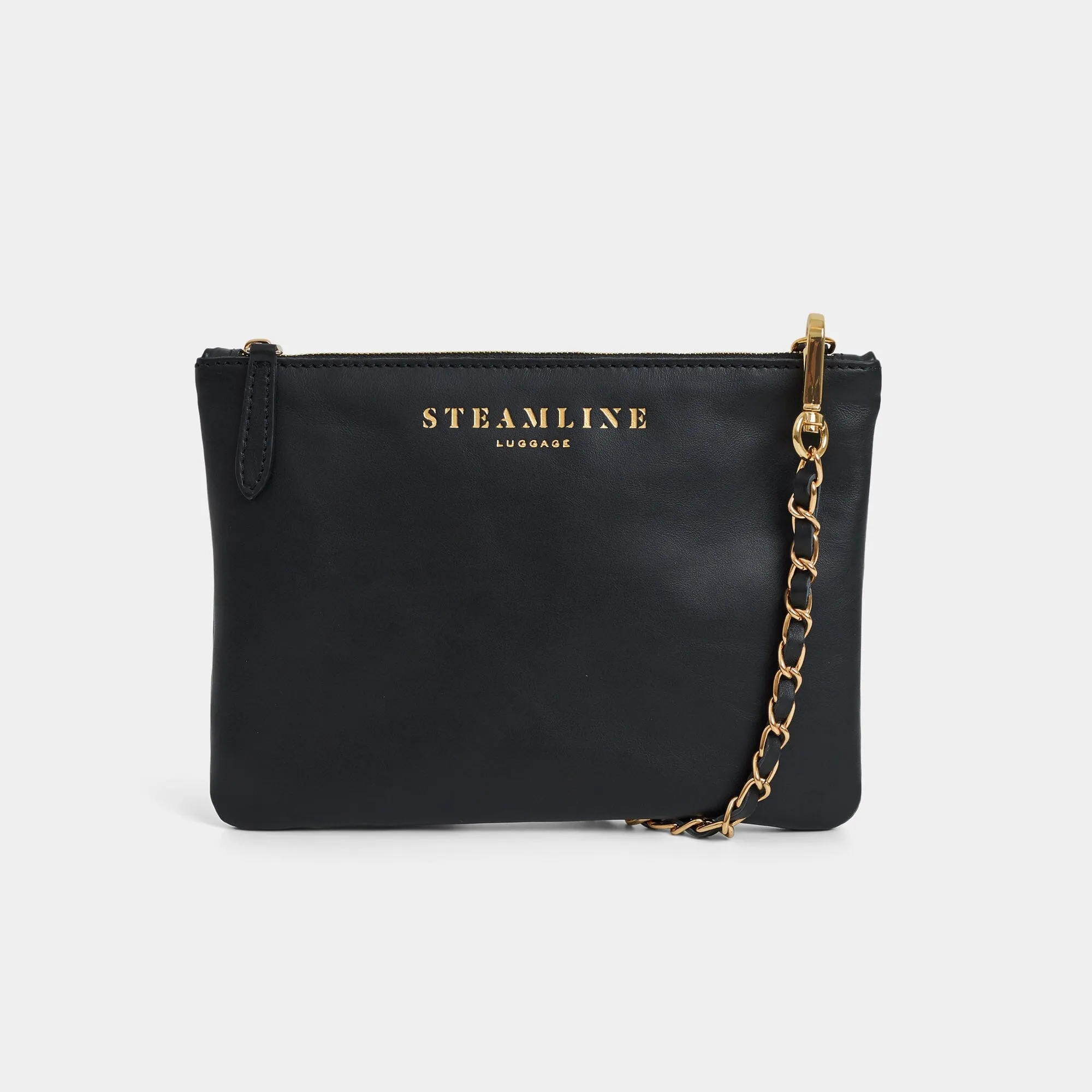 The Navigator - Black Crossbody Clutch