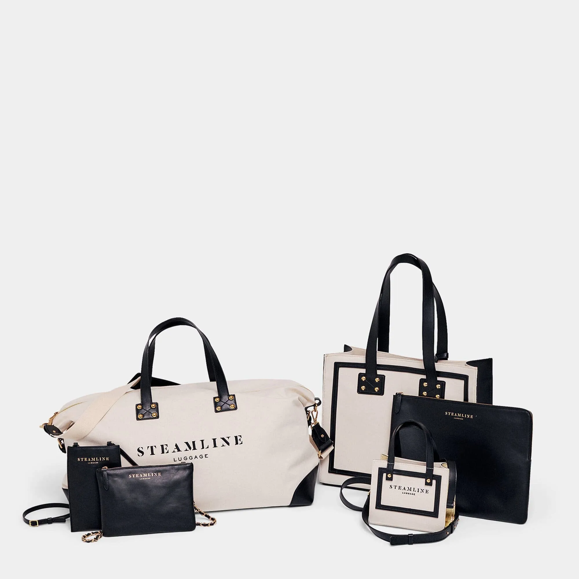 The Navigator - Black Crossbody Clutch