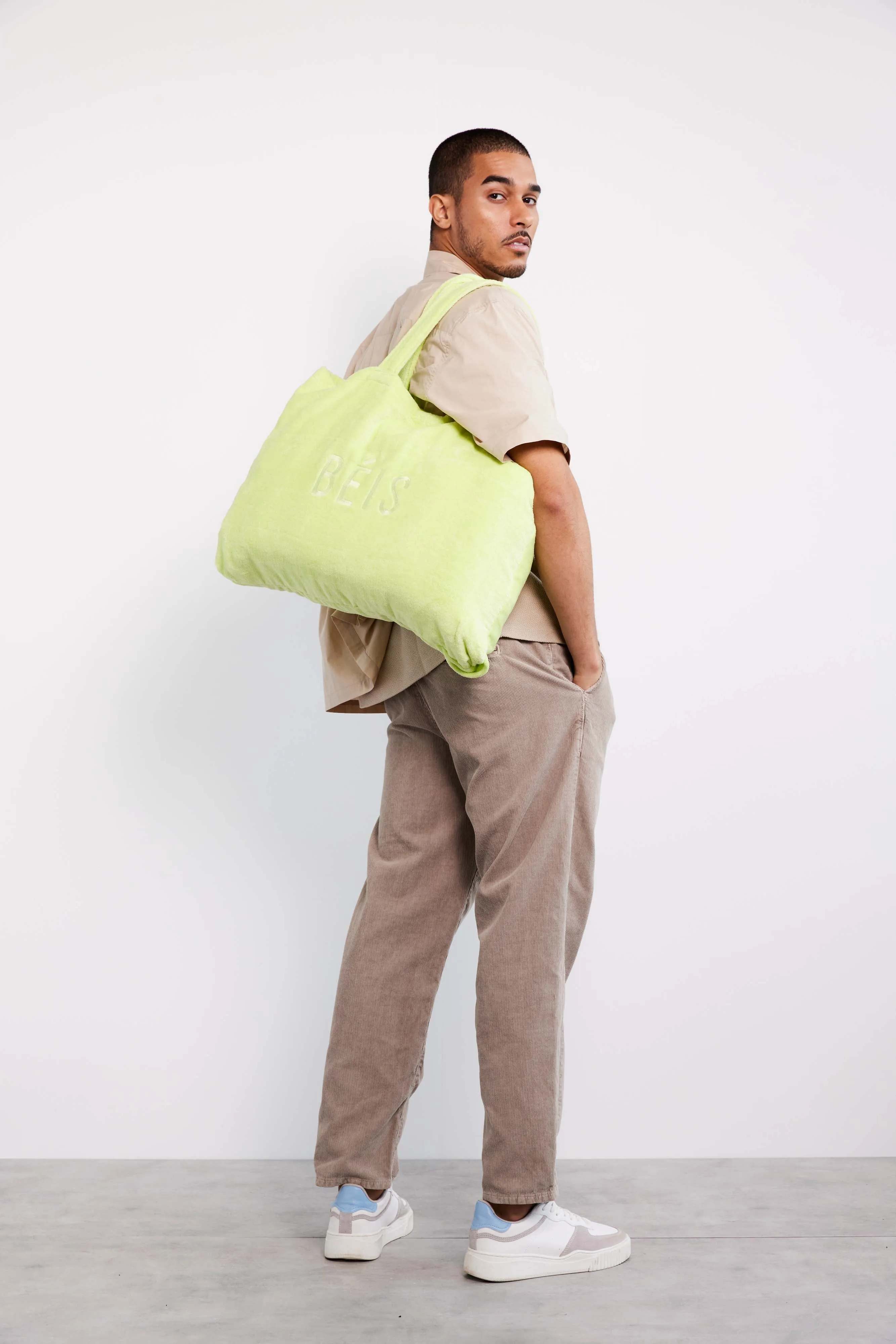 The Terry Towel Tote in Citron