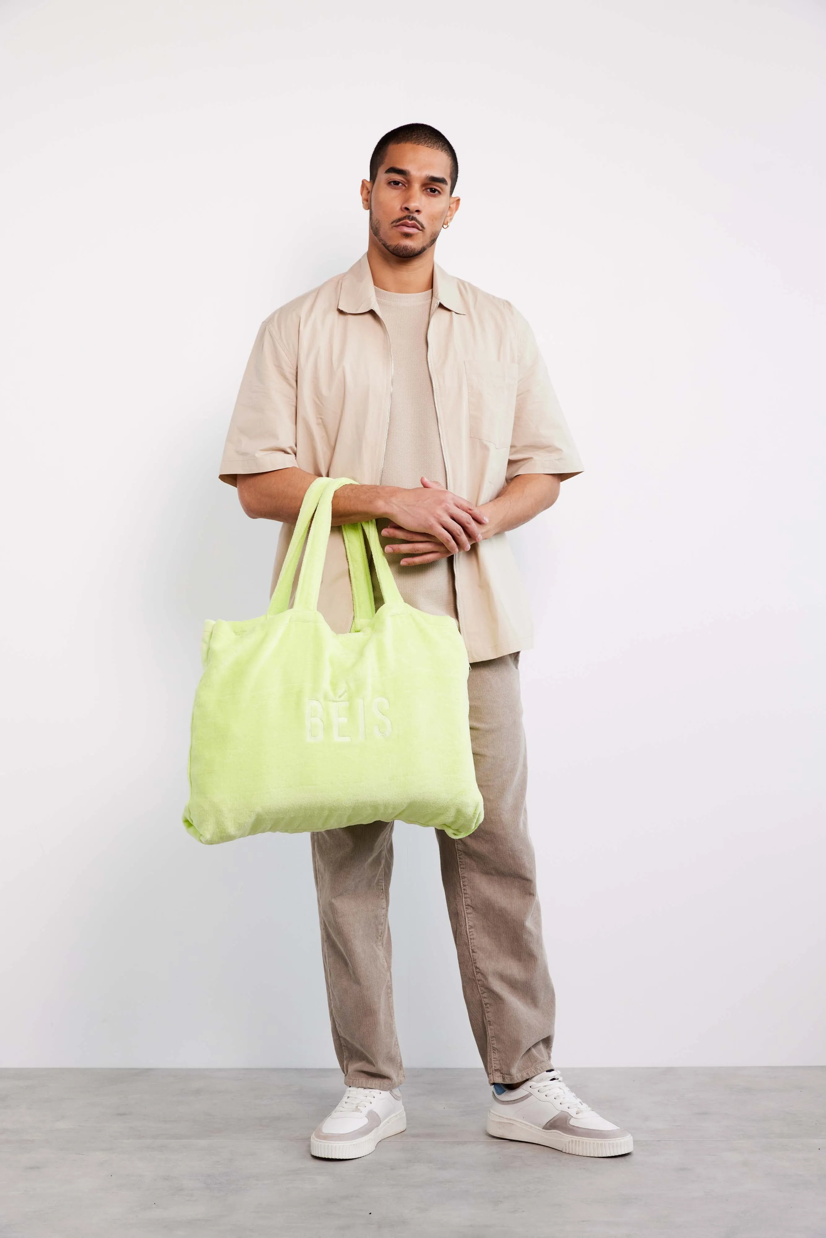 The Terry Towel Tote in Citron