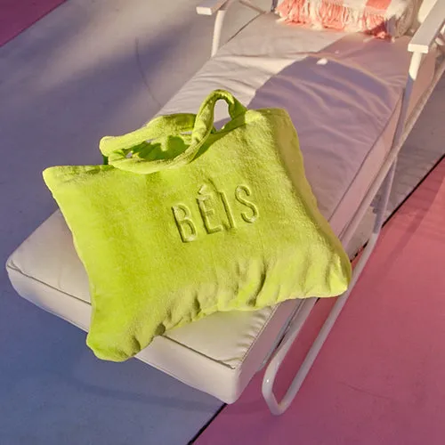 The Terry Towel Tote in Citron
