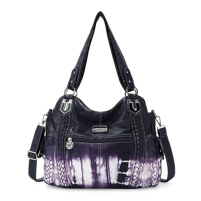 tie-dye retro spacious wandering bag
