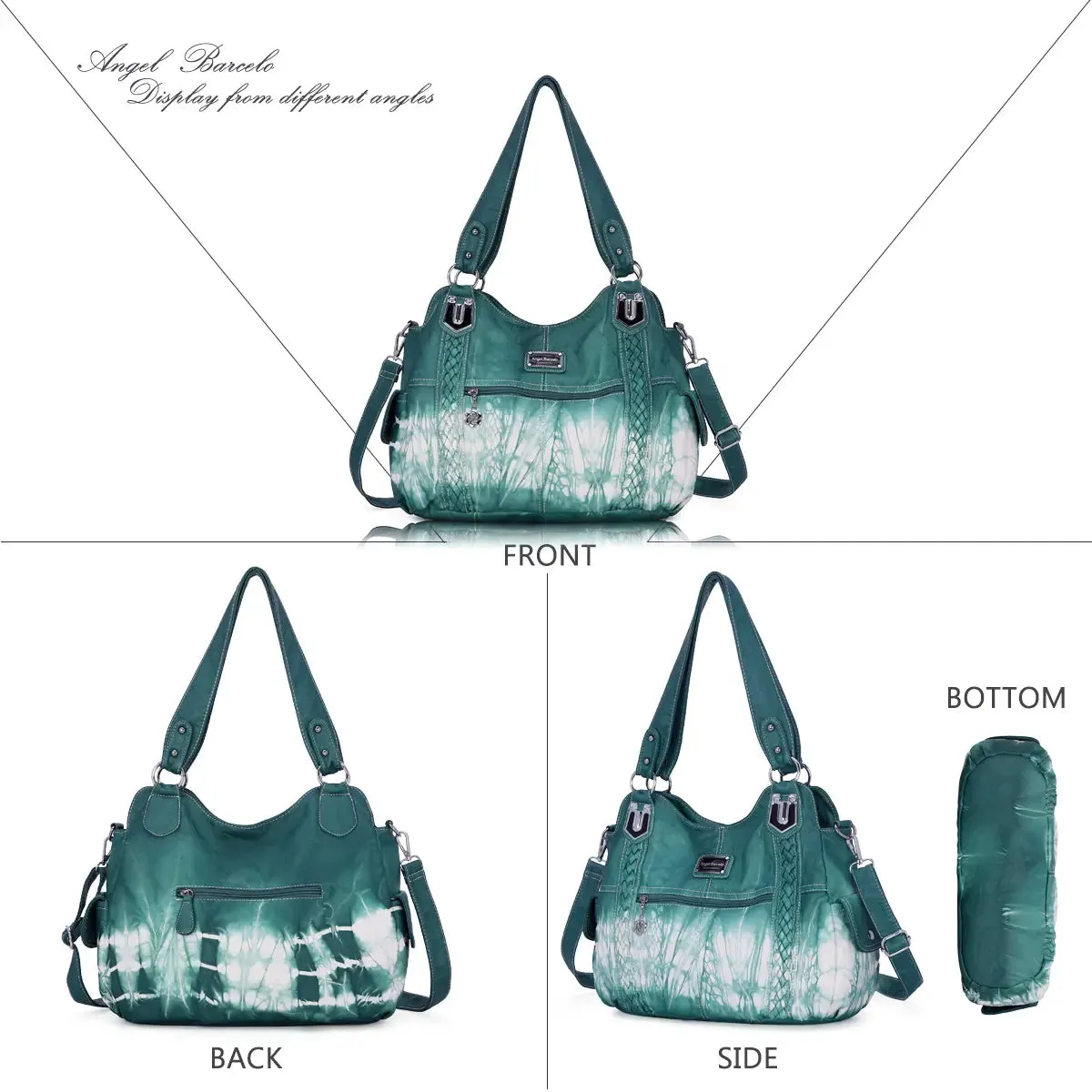 tie-dye retro spacious wandering bag