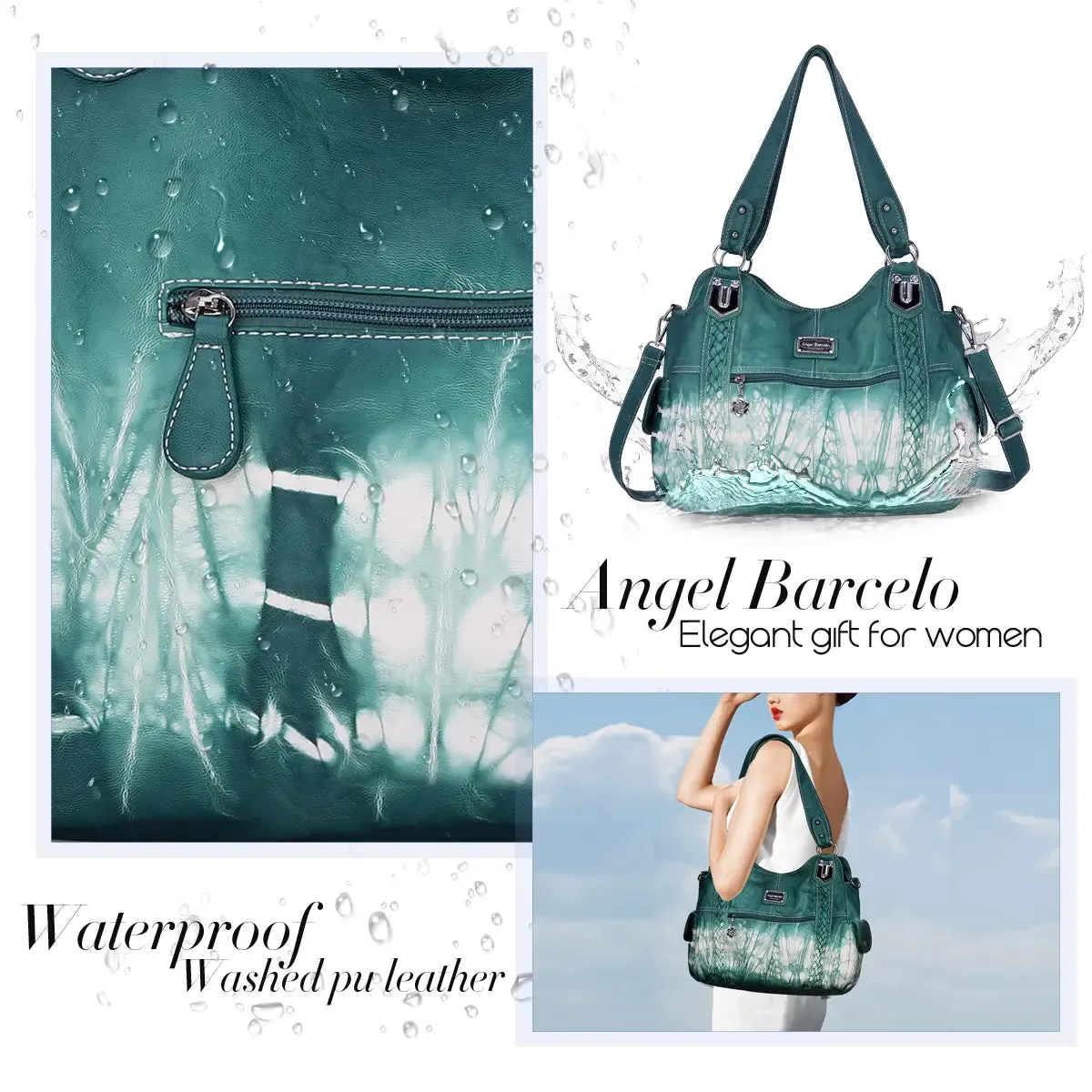 tie-dye retro spacious wandering bag