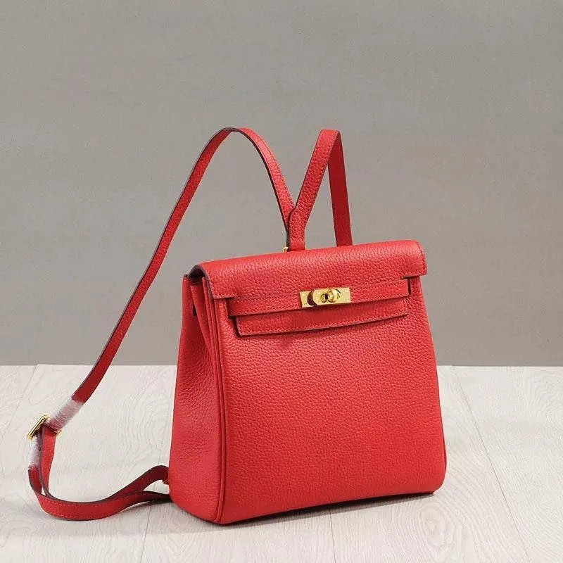 Togo Leather Bag Backpack, Shoulder Bag, Must-have Leather Designer Bag, Luxury Classic Handbag, Gift For Her