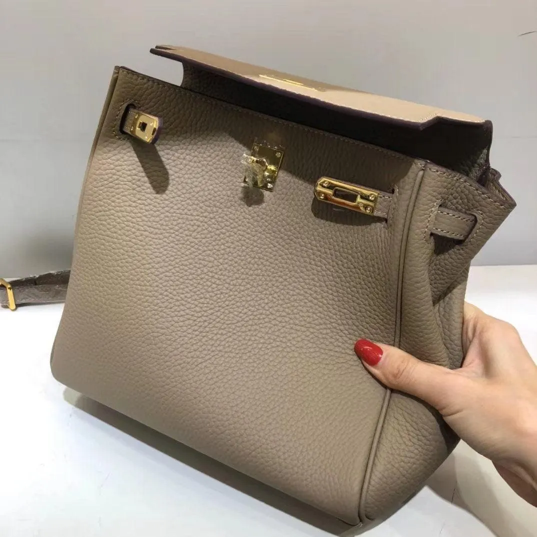 Togo Leather Bag Backpack, Shoulder Bag, Must-have Leather Designer Bag, Luxury Classic Handbag, Gift For Her
