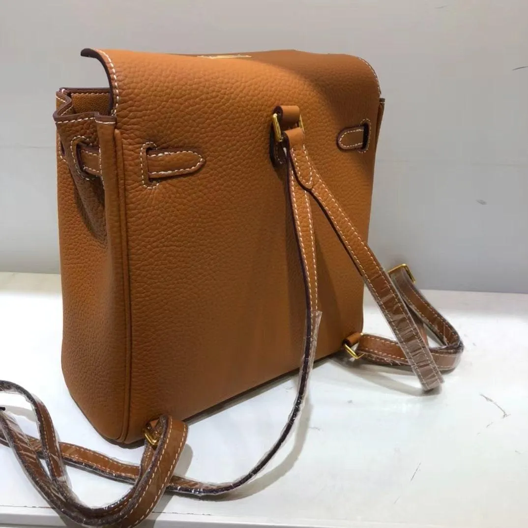 Togo Leather Bag Backpack, Shoulder Bag, Must-have Leather Designer Bag, Luxury Classic Handbag, Gift For Her