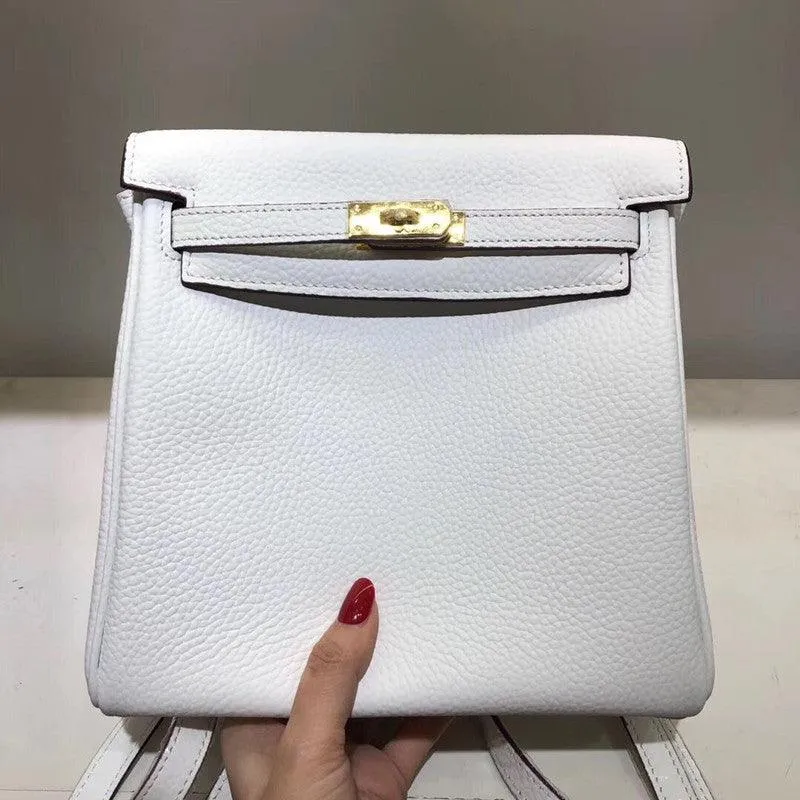 Togo Leather Bag Backpack, Shoulder Bag, Must-have Leather Designer Bag, Luxury Classic Handbag, Gift For Her