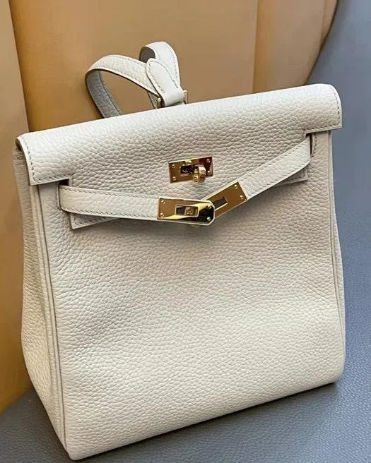 Togo Leather Bag Backpack, Shoulder Bag, Must-have Leather Designer Bag, Luxury Classic Handbag, Gift For Her