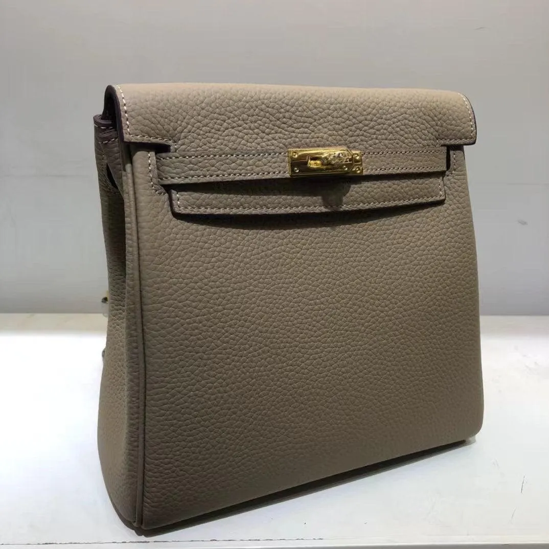 Togo Leather Bag Backpack, Shoulder Bag, Must-have Leather Designer Bag, Luxury Classic Handbag, Gift For Her