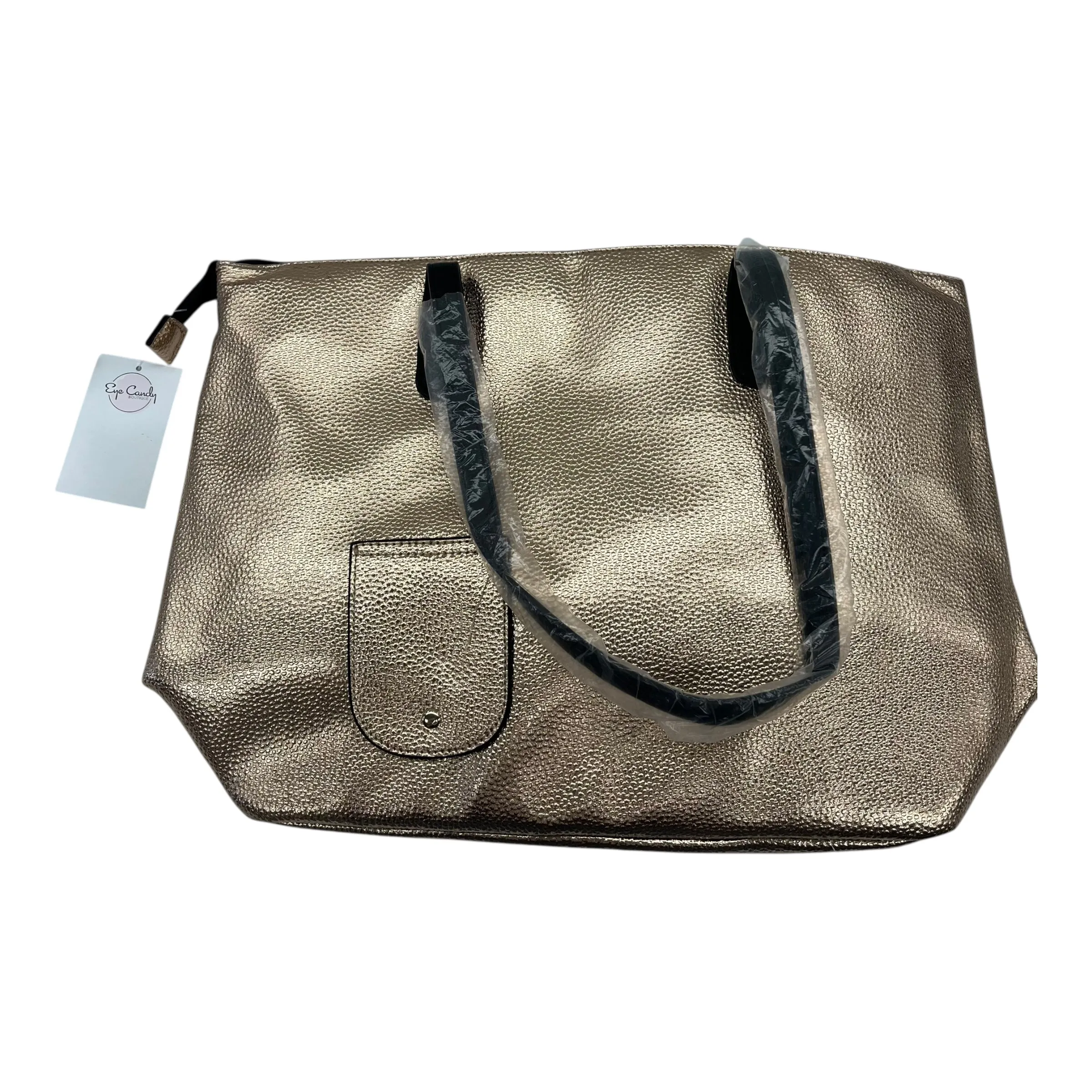 Tote By Eye Candy In Gold, Size:Large