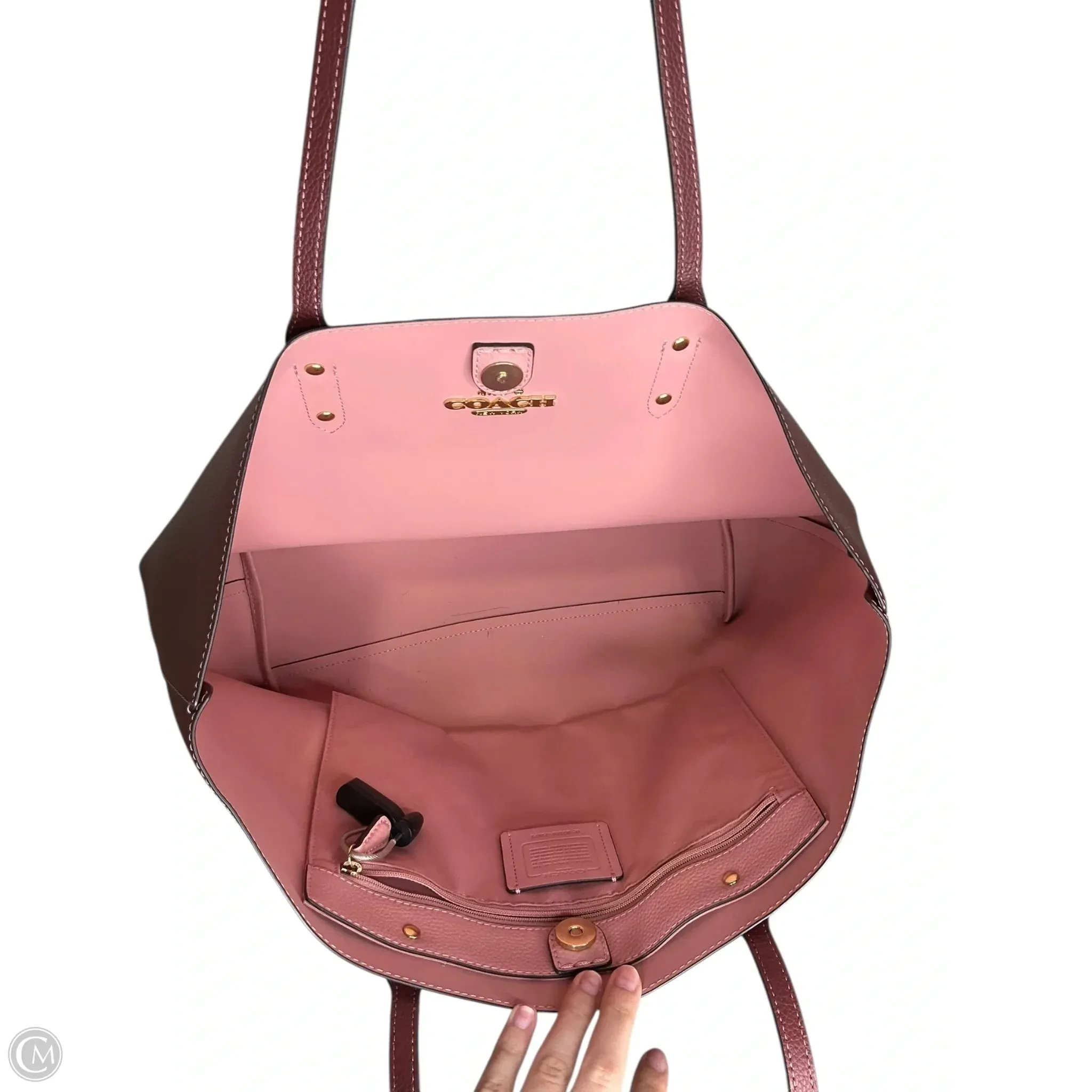 Tote Designer By Coach, Size: Large