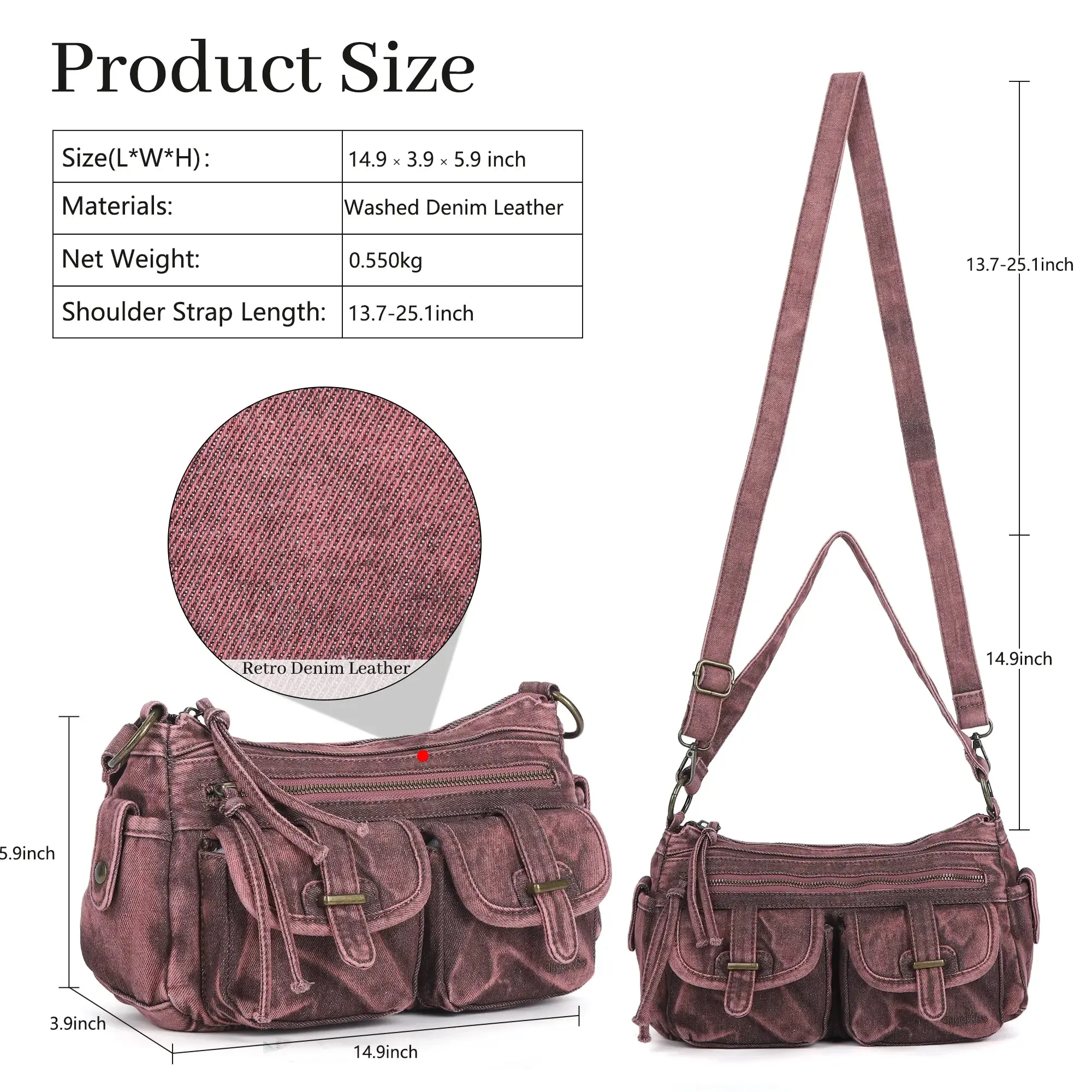 Vintage Cowboy-Inspired hobo tote Bag – Worn-In Texture, Modern Edge purses