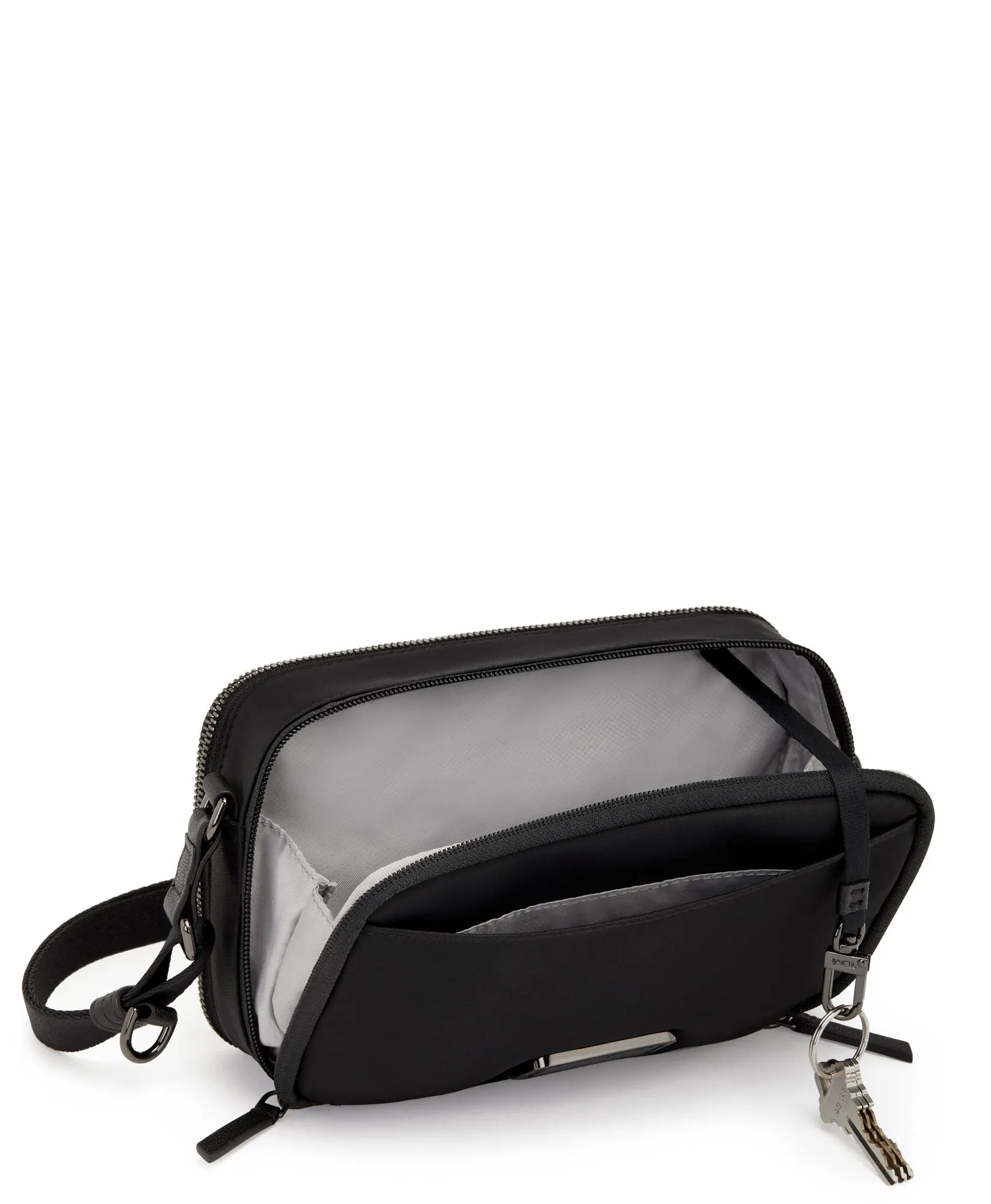 Voyageur Langley Crossbody - Black/Gunmetal