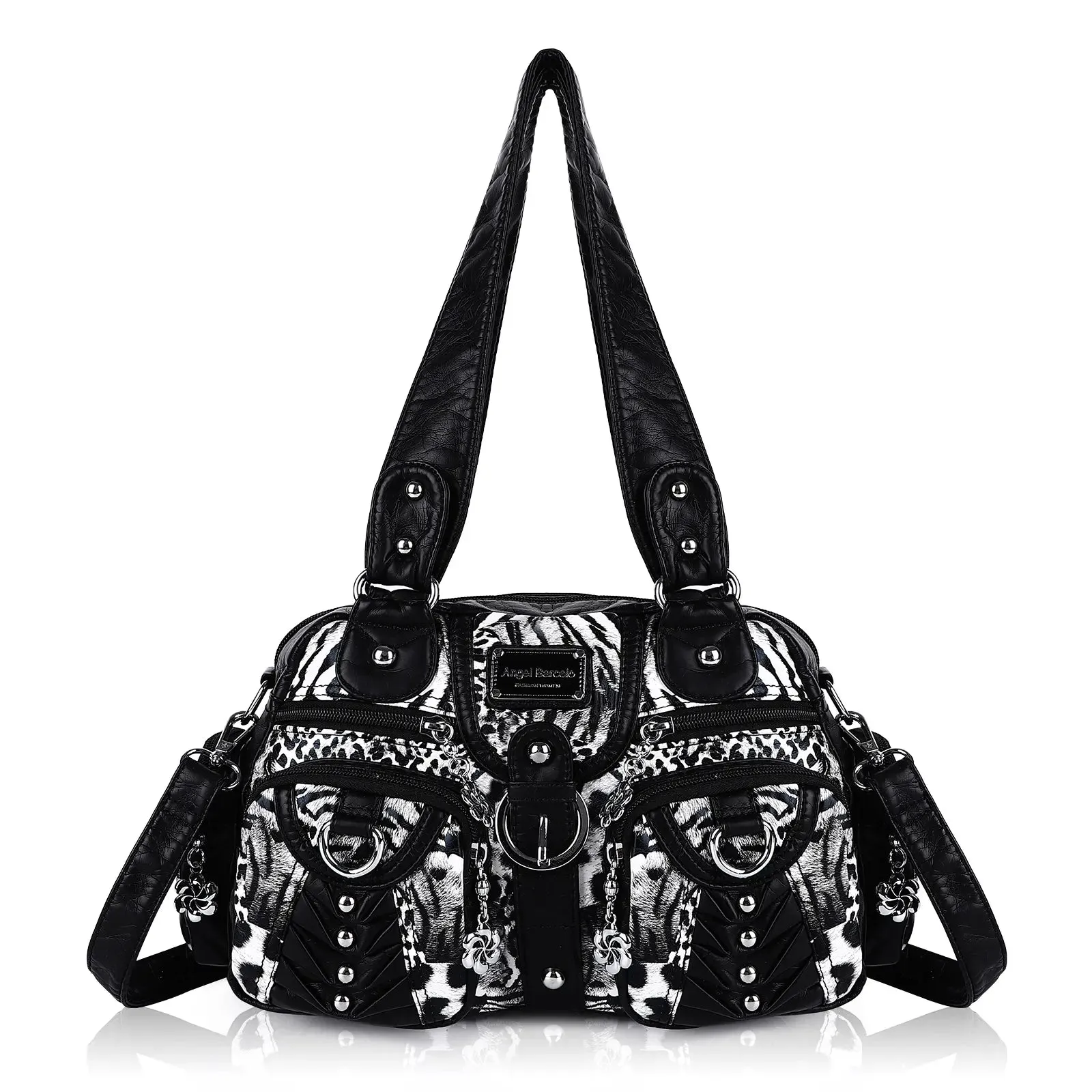 Washed Desigher Handbag For Women with Multi pockets