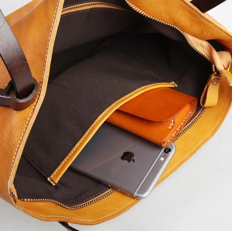 Women Pure Leather Tote Bag | Large Italian Leather Handcrafted Shopper Bag | Spacious Durable | Full Grain Leather | Black Colour