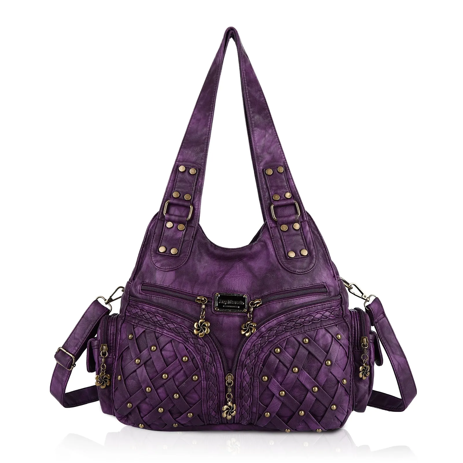 Women shoulder Handbag of High Quality Washed PU Leather