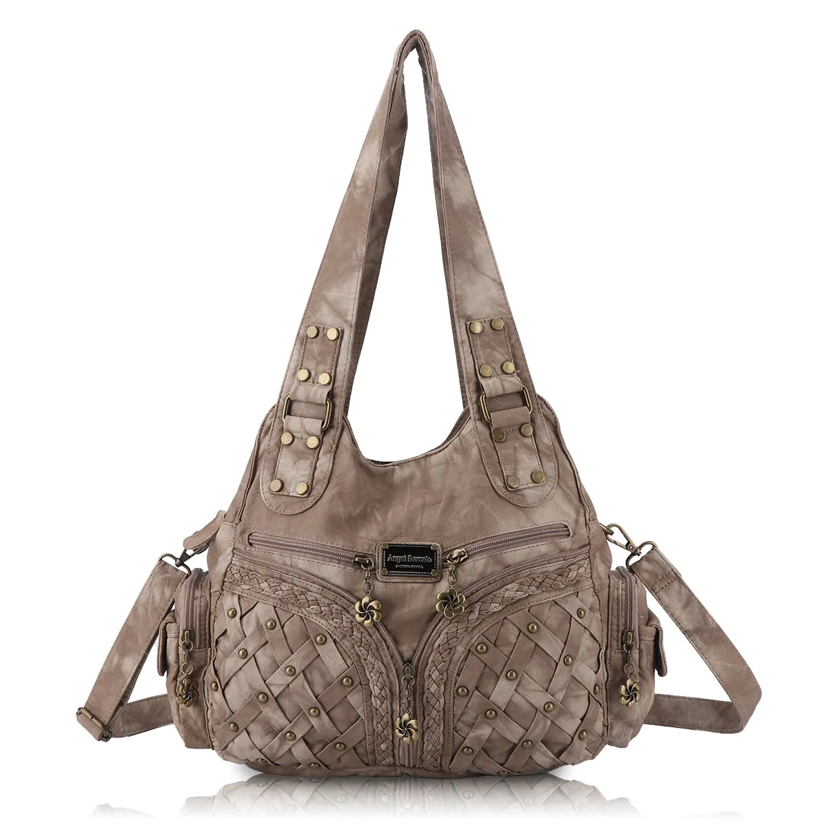 Women shoulder Handbag of High Quality Washed PU Leather