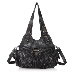 Women shoulder Handbag of High Quality Washed PU Leather